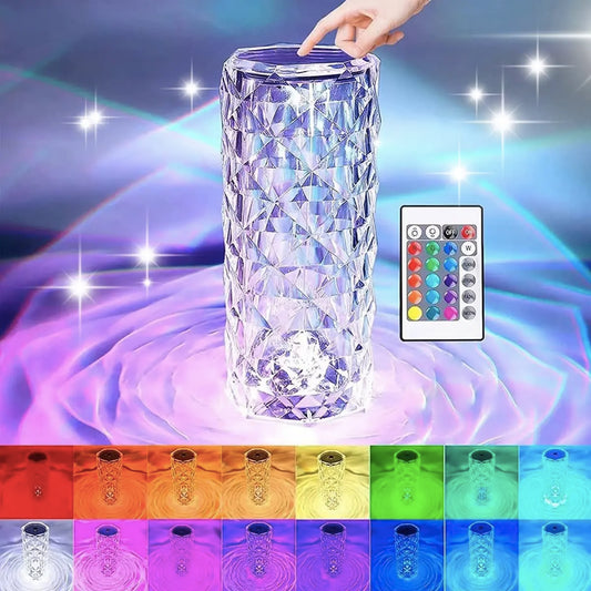 Lámpara LED de Cristal Cambia Colores